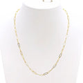 18 inch Paperclip Chain Charm Necklace