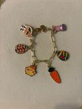 Small Paperclip Chain Bracelet with Easter Charms
